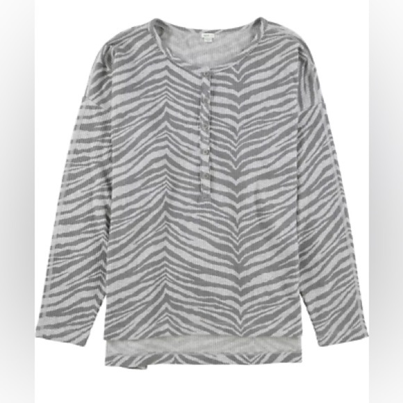 Aerie Oversized Thermal Long Sleeve Top - Picture 1 of 5